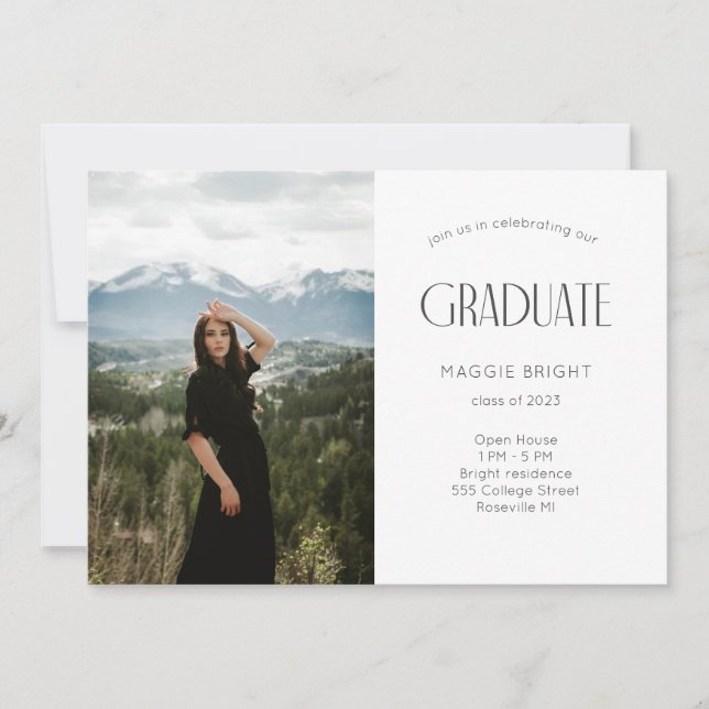 Modern 2023 graduate Open House Celebration   (Front)