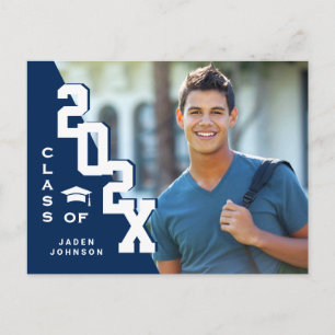 Modern 2023 PHOTO Graduation Party Invitation Postcard