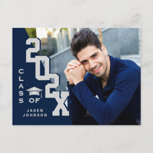 Modern 2023 PHOTO Graduation Party Invitation Postcard