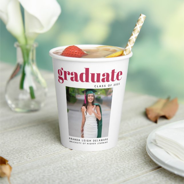 Modern 2024 Grad Photo Paper Cups (Insitu)
