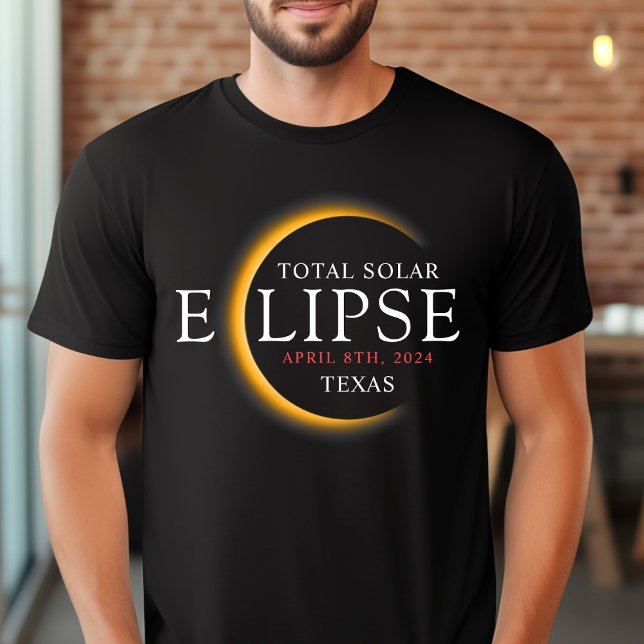 Modern 2024 Texas Total Solar Eclipse Family Group T-Shirt (Creator Uploaded)