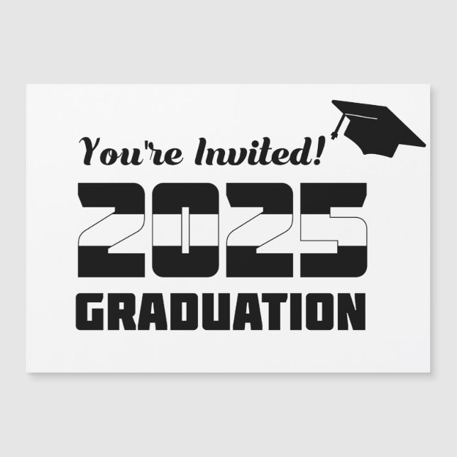 Modern 2025 Graduate Invitation You're Invited! (Front)
