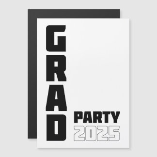 Modern 2025 Graduate Party Invitation! Magnetic Invitation