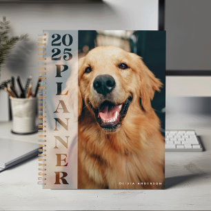 Modern 2025 Personalised Photo White Overlay Planner