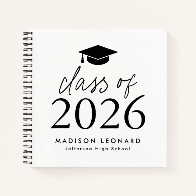Modern 2025 Photo Graduation Party Guest Book (Front)