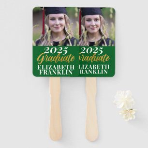 Modern 2025 Photo Graduation School Colours Hand Fan