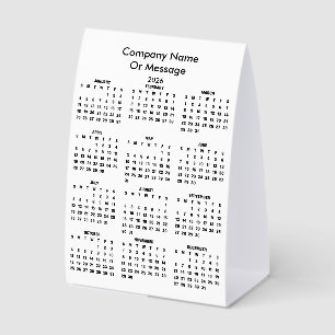 Modern 2026 Calendar Company Name