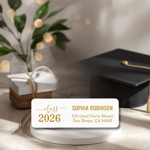 Modern 2026 Gold Script Typography Graduation