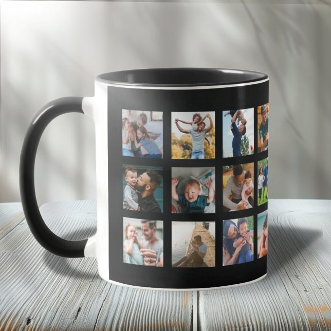 Modern 24 Insta Photo Collage Keepsake Mug (Creator Uploaded)