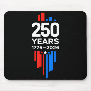 Modern 250 years usa design - 1776 to 2026 mouse mat