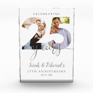 Modern 25th Wedding Anniversary 2  Photo Block