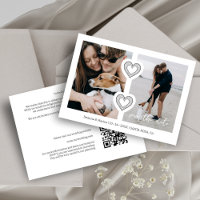 Modern 2 Multi Photos & 2 Lace Hearts White & Grey