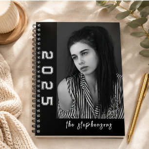 Modern 2 Photo Collage Personalised Notebook