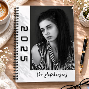 Modern 2 Photo Collage Personalised Notebook