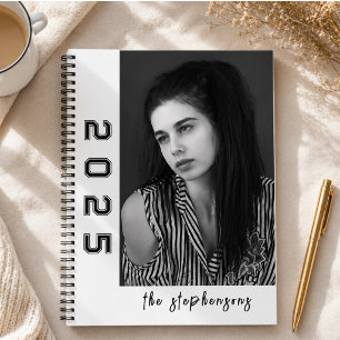 Modern 2 Photo Collage Personalised Notebook