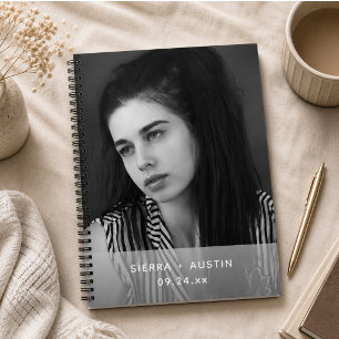 Modern 2 Photo Collage Personalised Notebook