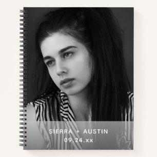 Modern 2 Photo Collage Personalized Notebook