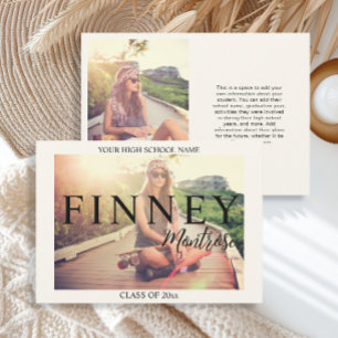 Modern 2 Photo Graduation Announcement