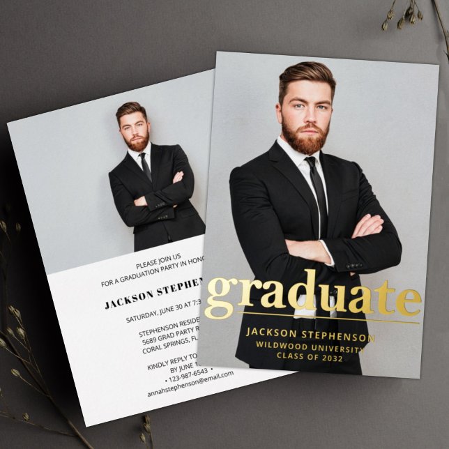 Modern 2 photo Graduation party  (Creator Uploaded)