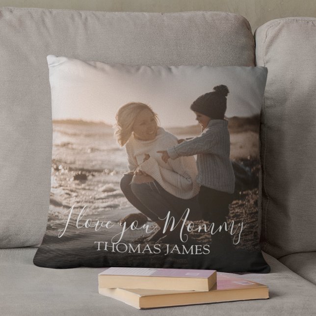 Modern 2 Photo | I Love You Mummy | Personalised Cushion (Creator Uploaded)