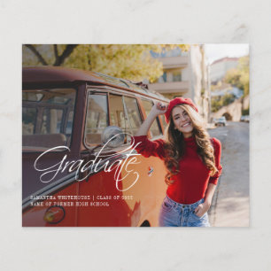 Modern 2 Photos Grad 2024 Graduation Announcement