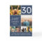 Modern 30 birthday navy blue 6 photo collage
