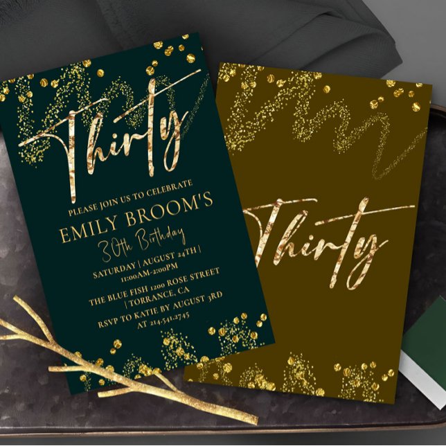 Modern 30th Birthday Invitation (Creator Uploaded)