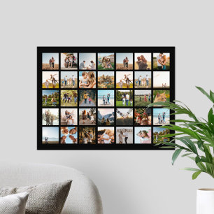 Modern 35 Photo Collage Poster