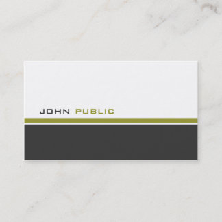 Modern 3 Colour Business Card
