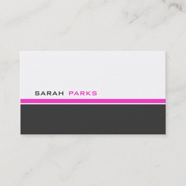 Modern 3 Colour E Business Card (Front)