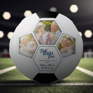 Modern 3 Photo Collage Best Gigi Ever Football