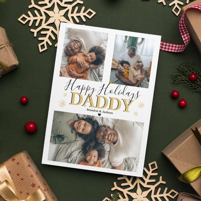 Modern 3 Photo Collage | Christmas Holiday Card (Creator Uploaded)