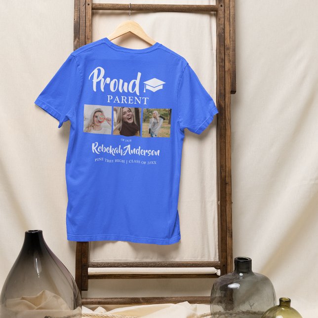 Modern 3 Photo Collage | Proud Parent T-Shirt (Creator Uploaded)