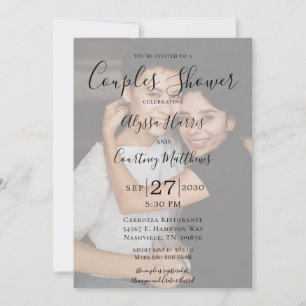 Modern 3 Photo LGBTQ Couples Shower Invitation