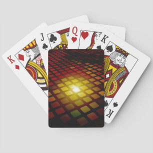 Modern 3d Abstract Square Pattern Playing Cards
