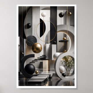 Modern 3D Architectural Wall Art