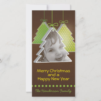 Modern 3d Christmas tree -photo christmas card