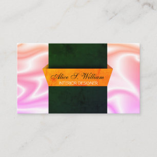 Modern 3D Designed Interior Designer  Business Card