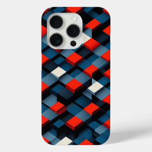 Modern 3D Geometric Cube Phone Case Abstract Deep