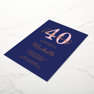 Modern 40 and Fabulous 40th Birthday Party