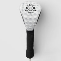 Modern 40th Birthday Golf 50th 60th Monogram