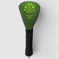 Modern 40th Birthday Golf Monogram 50th 60th Green