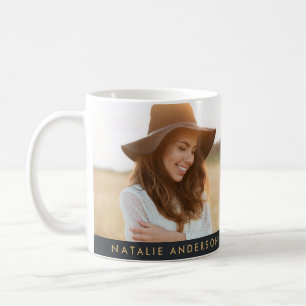 Modern 40th birthday simple stylish elegant script coffee mug