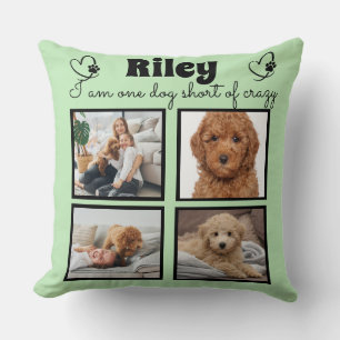  Modern 4 dog photo - personalised collage  Cushion