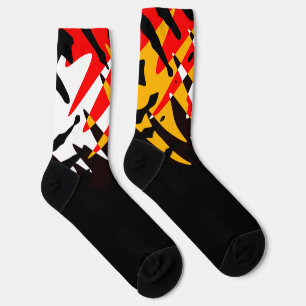 Modern 4 Nations Socks Native Tribal Art Socks 