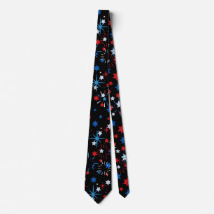Modern 4th July Pattern 02 Tie
