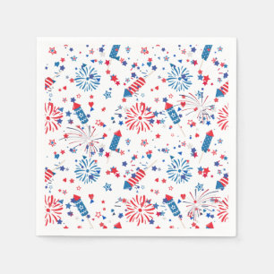Modern 4th July Pattern 03 Napkin