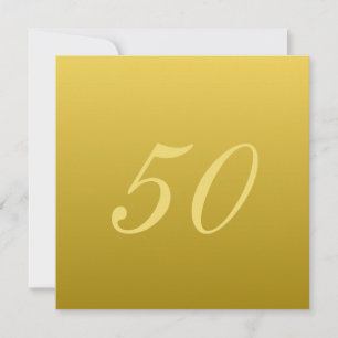 Modern 50th Anniversary Invitations