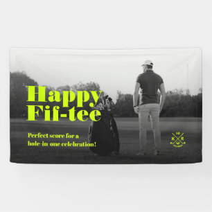 Modern 50th Birthday 60th birthday Golf Banner