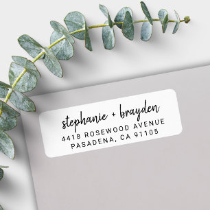 Modern 50th Wedding Anniversary Return Address